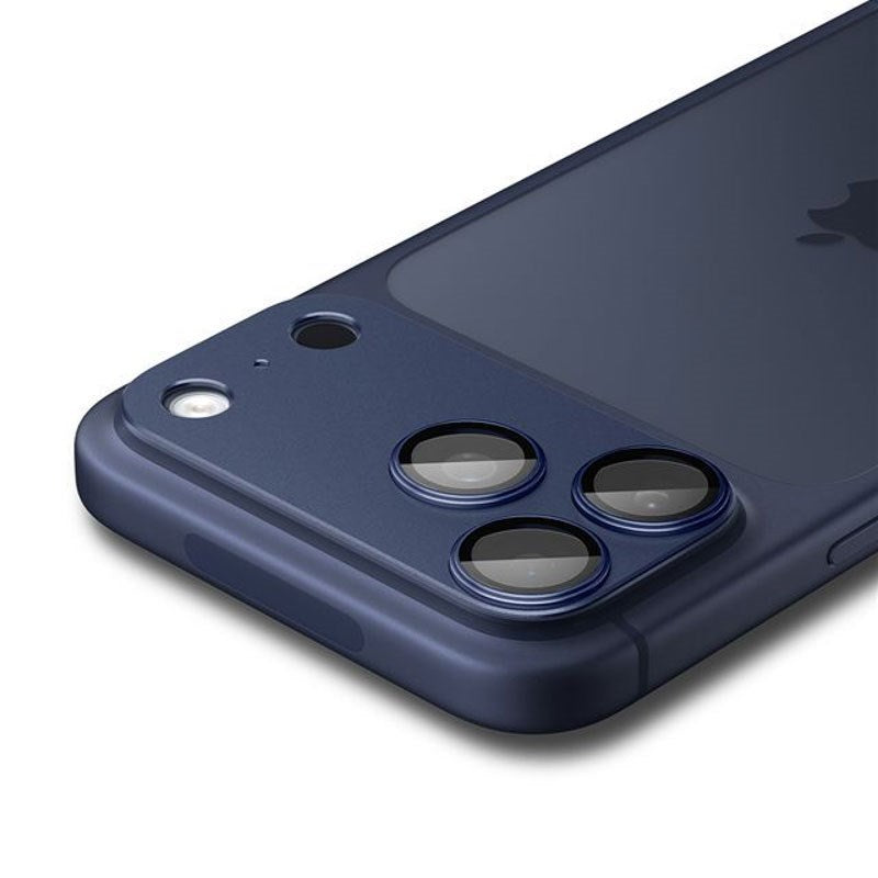 iPhone 17 Pro Spigen Glass tR EZ Fit Optik Pro XL Kamerabeskyttelse – Blå