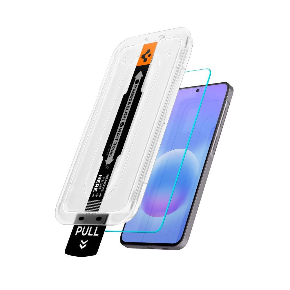Samsung Galaxy A57 Spigen EZ Fit Glass tR Skjermbeskyttelse - 2 stk - Case Friendly - Gjennomsiktig
