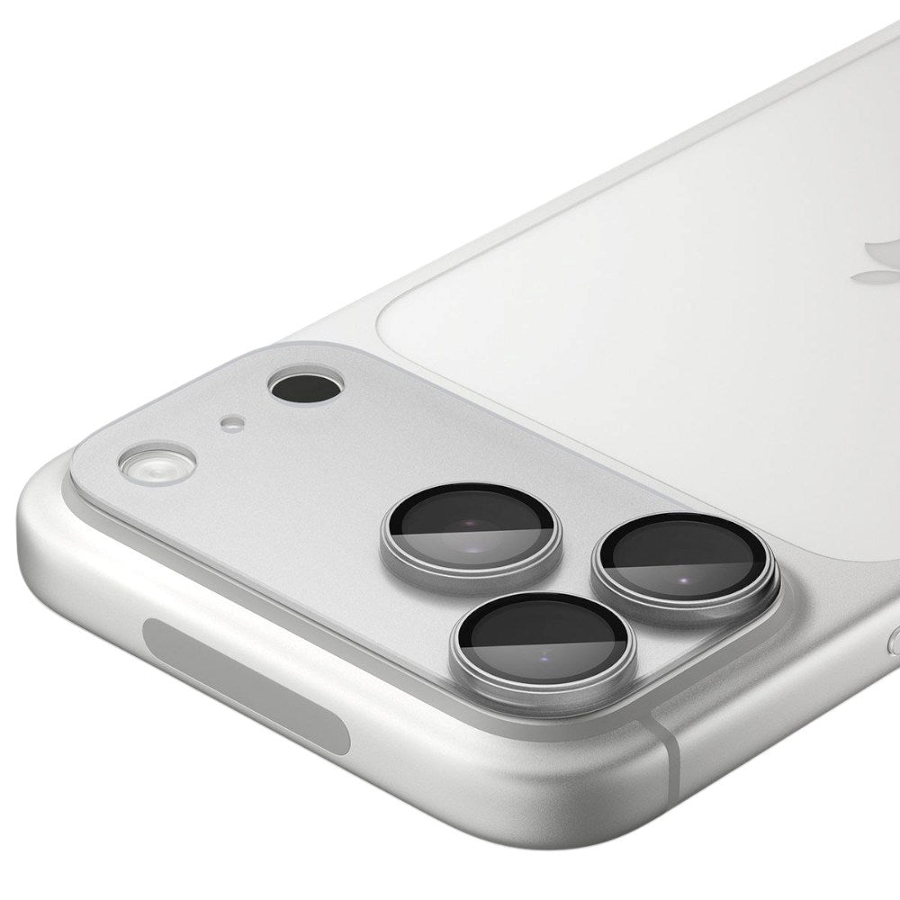 iPhone 18 Pro Max Spigen Glass tR EZ Fit Optik Pro XL Kameralinsebeskyttelse - Sølv
