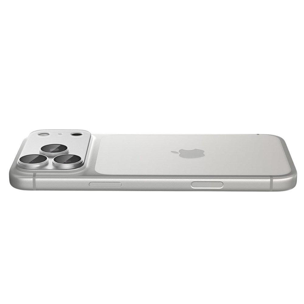 iPhone 18 Pro Max Spigen Glass tR EZ Fit Optik Pro XL Kameralinsebeskyttelse - Sølv