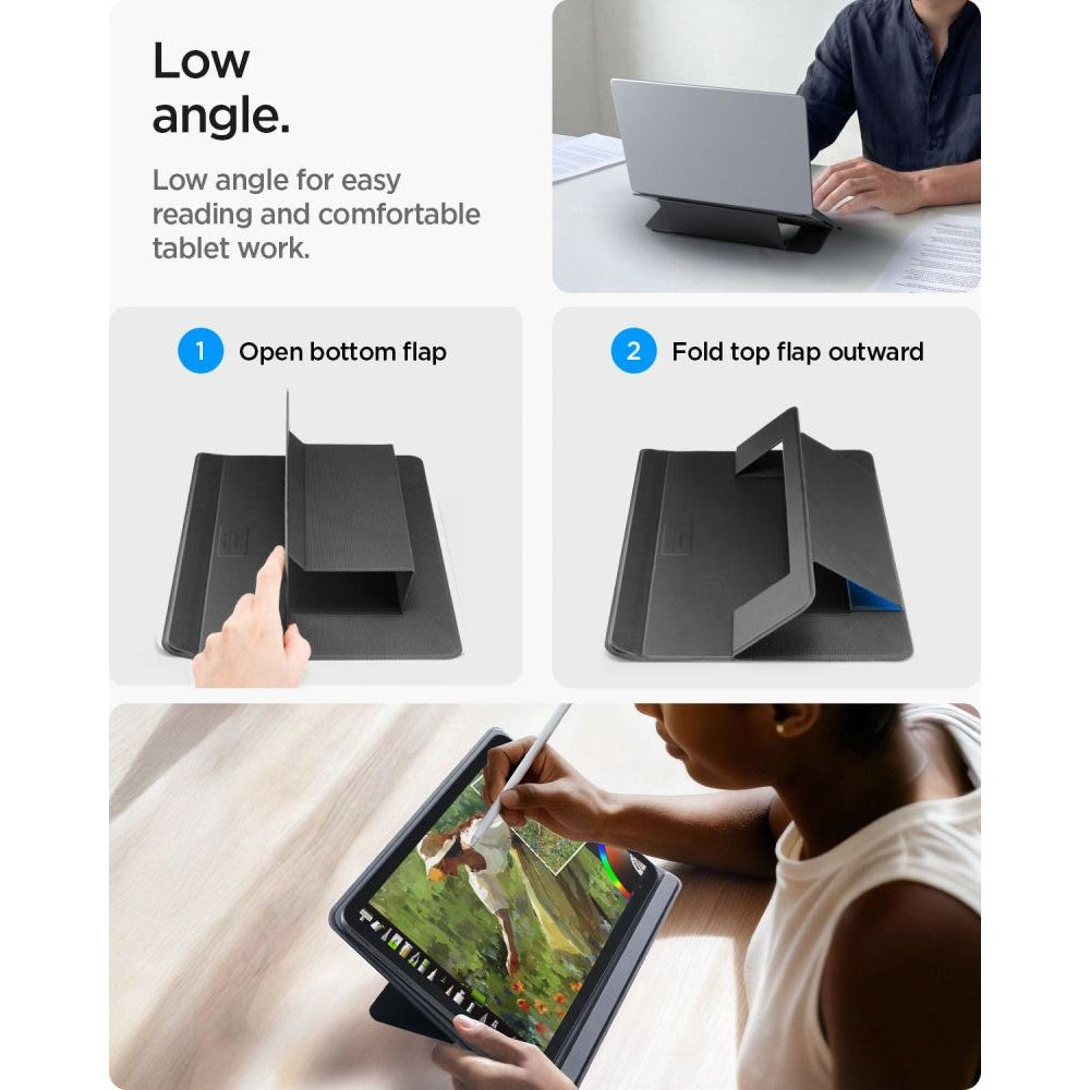 Spigen Slim Fold PC-Stativ – Svart