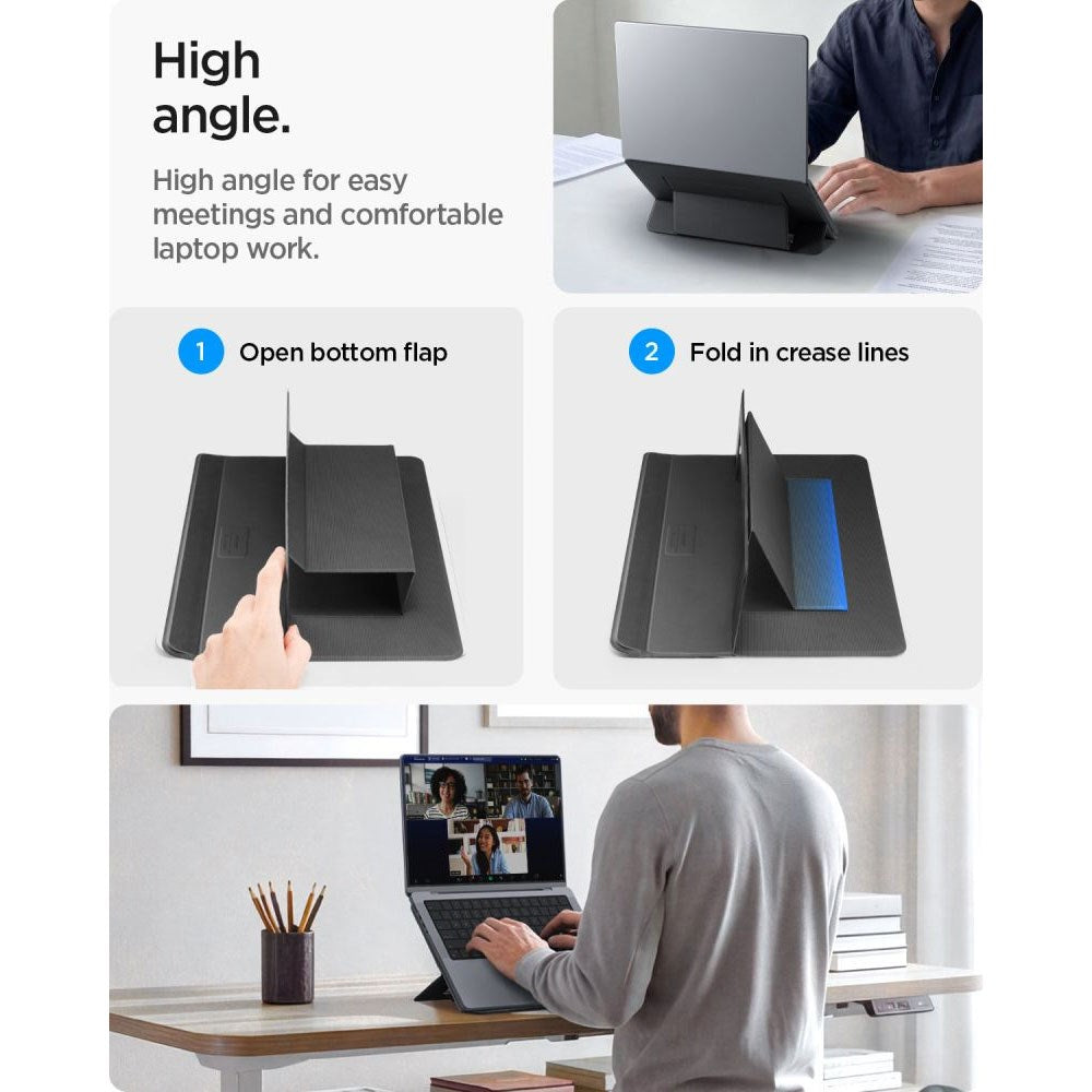 Spigen Slim Fold PC-Stativ – Svart