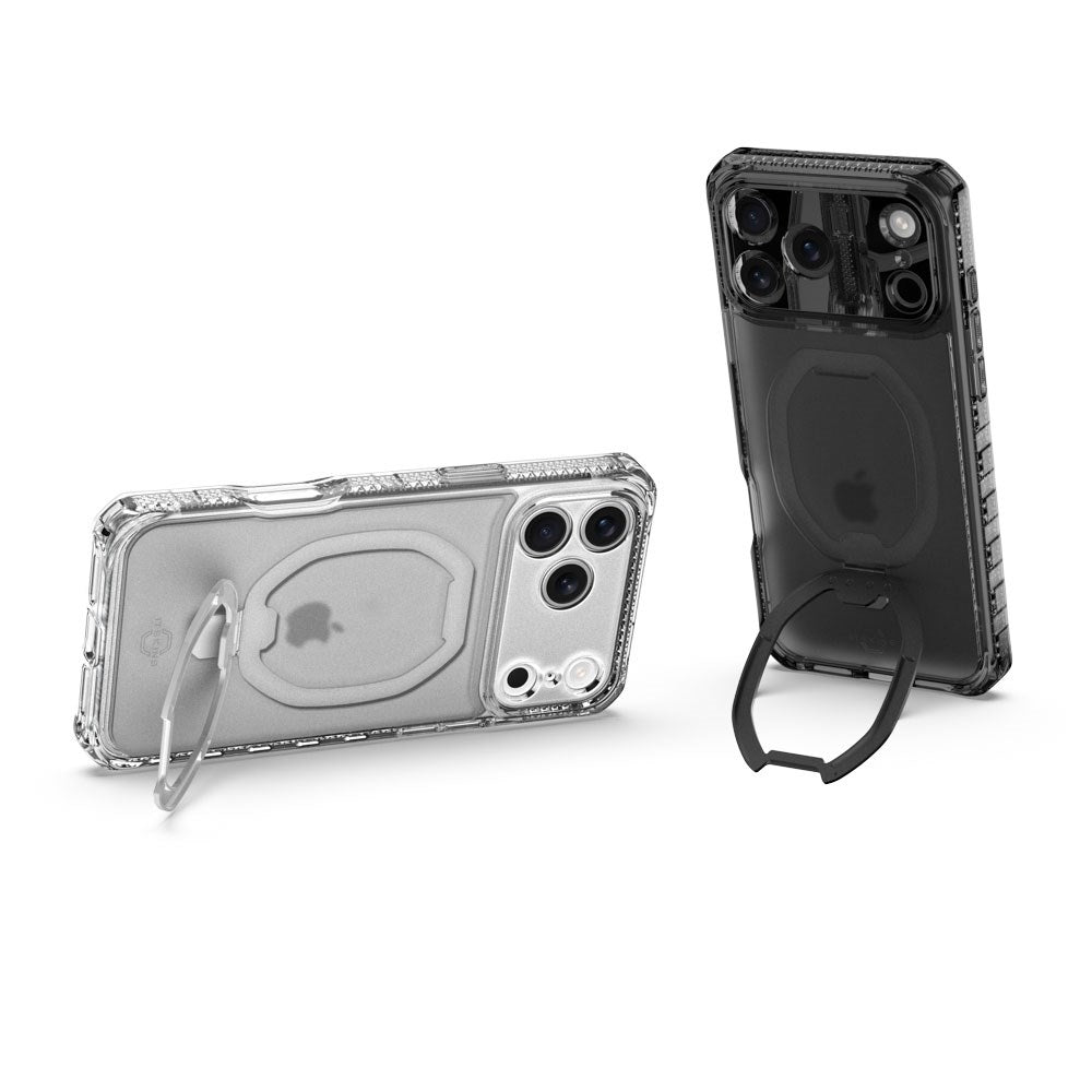 iPhone 17 Pro Max ITSKINS Hybrid Vapor Stand Deksel - MagSafe Kompatibel - Gjennomsiktig