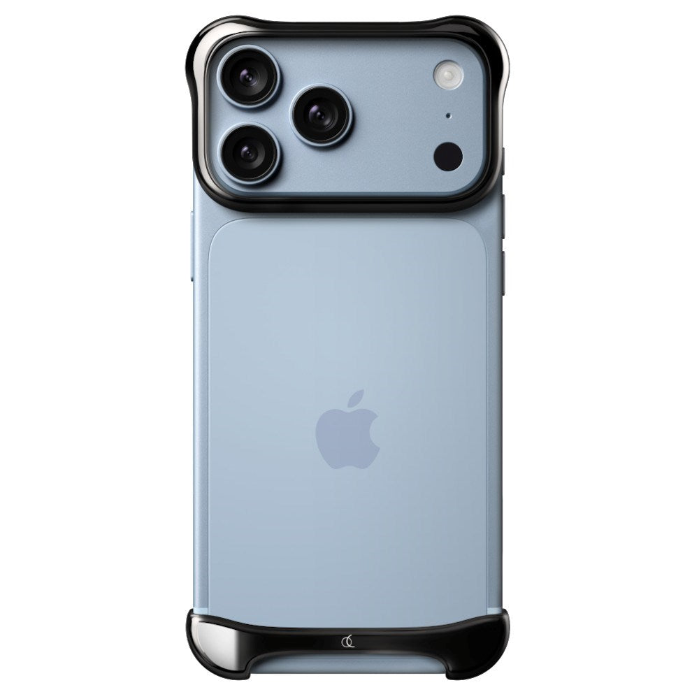 iPhone 18 Pro Max Arc Pulse Titanium Bumper Deksel - Onyx Black