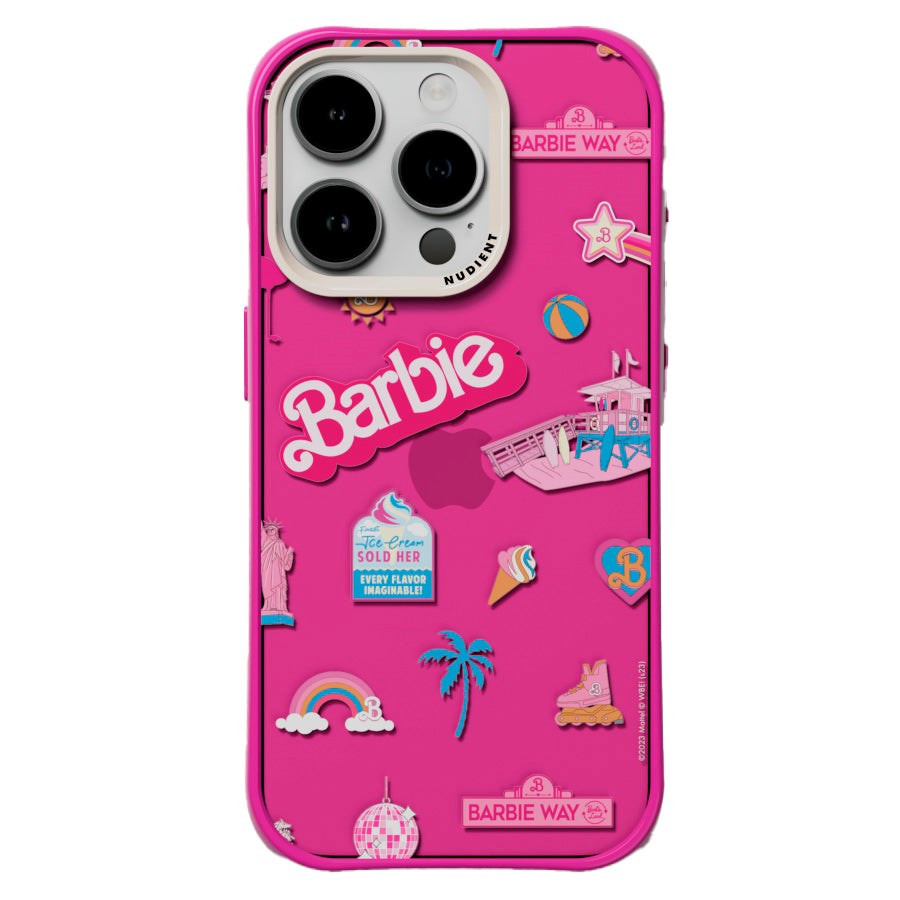 Nudient Form Case iPhone 15 Pro Deksel - Barbie Board