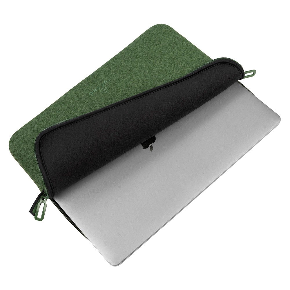 Tucano Second Skin Neopren Computer Sleeve 15.6" (38 x 25 cm) - Melange - Grønn