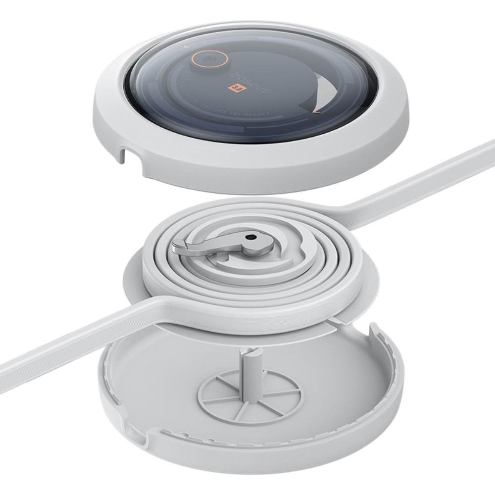 Baseus Free2Draw 3-i-1 Uttrekkbart Multikabel - USB-A til USB-C / Lightning / Micro USB - 1.1m - Hvit