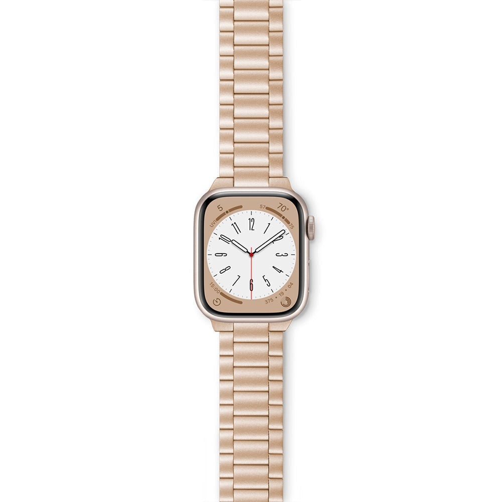 Apple Watch (42/44/SE/45/46/49mm) Epico Metall Rem - Starlight