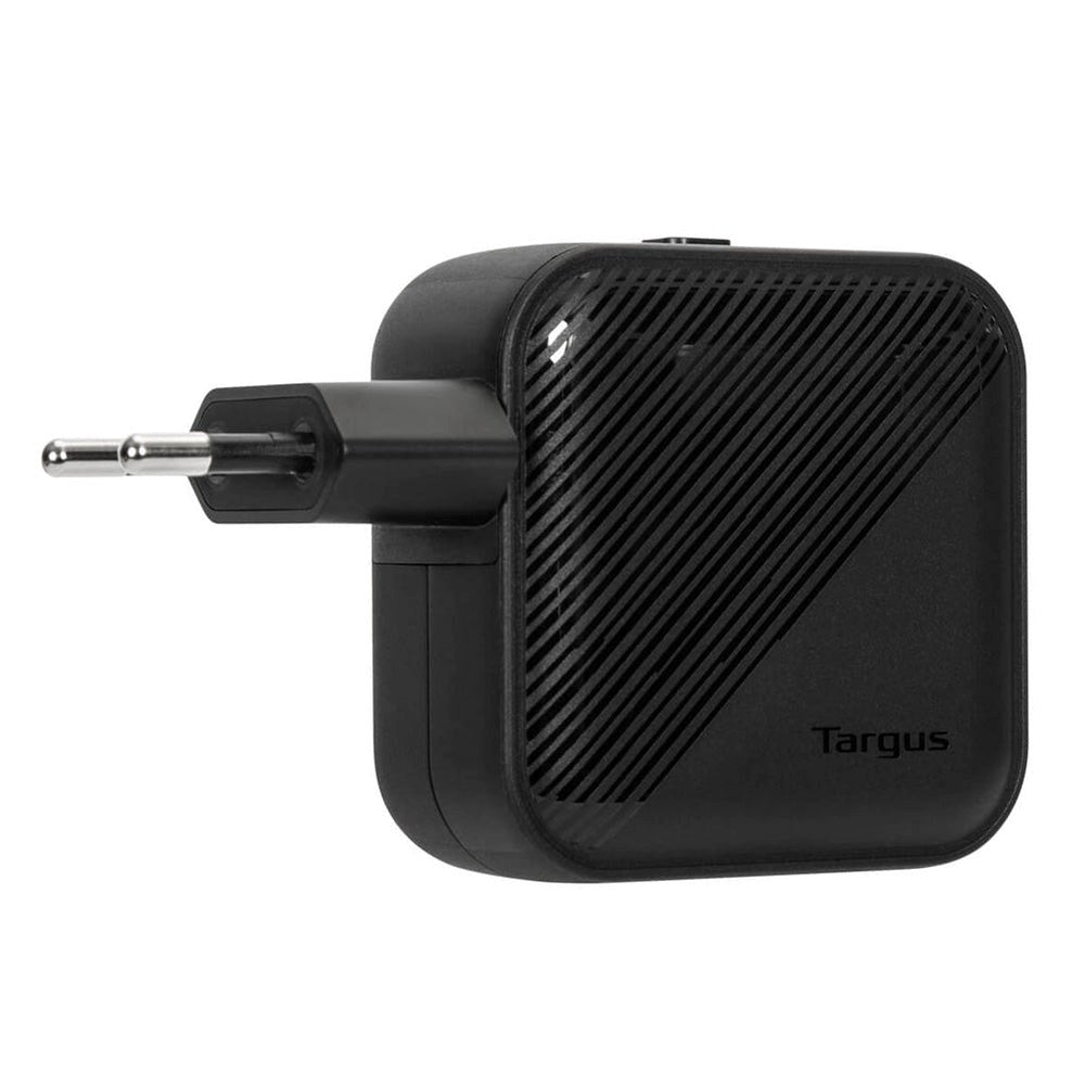 Targus 65W GaN PD Vegglader med USB-C, USB-A og Reiseadaptere - Svart