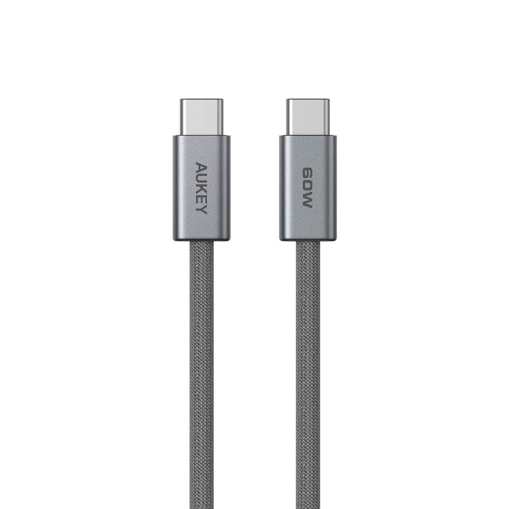 Aukey CB-DCC061 Circlet Blink 60W USB-C til USB-C Kabel - 1m - Grå