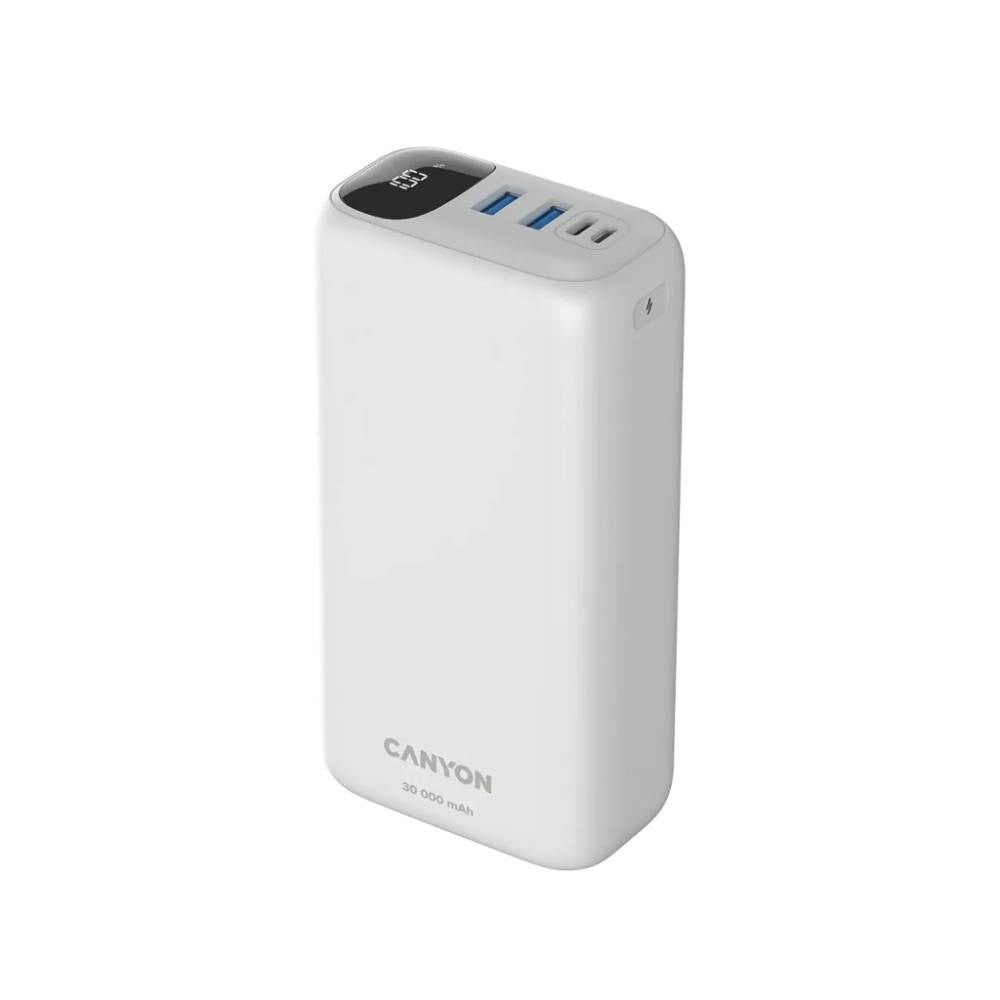 Canyon PB301 20W PowerBank - 30.000 mAh - Hvit
