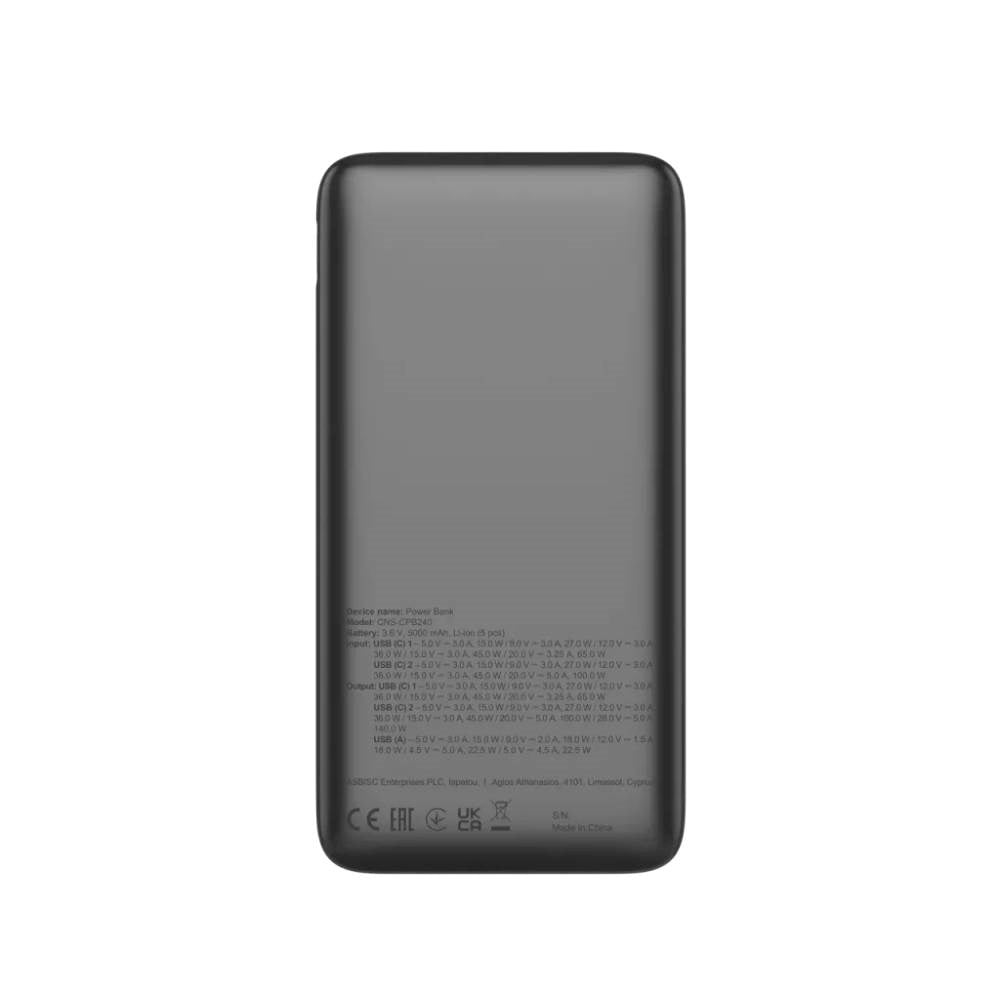 Canyon OnPower 240 140W PowerBank - 25.000 mAh - Grå