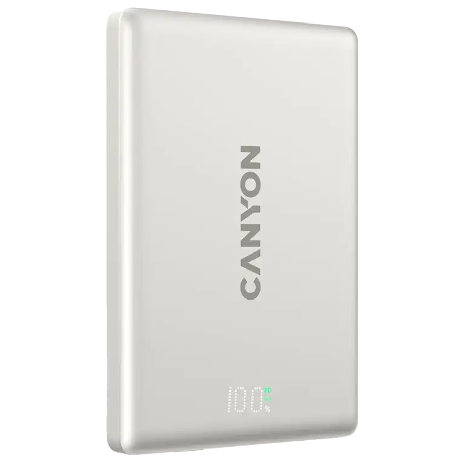 Canyon OnPower 500 5000 mAh PowerBank - MagSafe Kompatibel - Beige