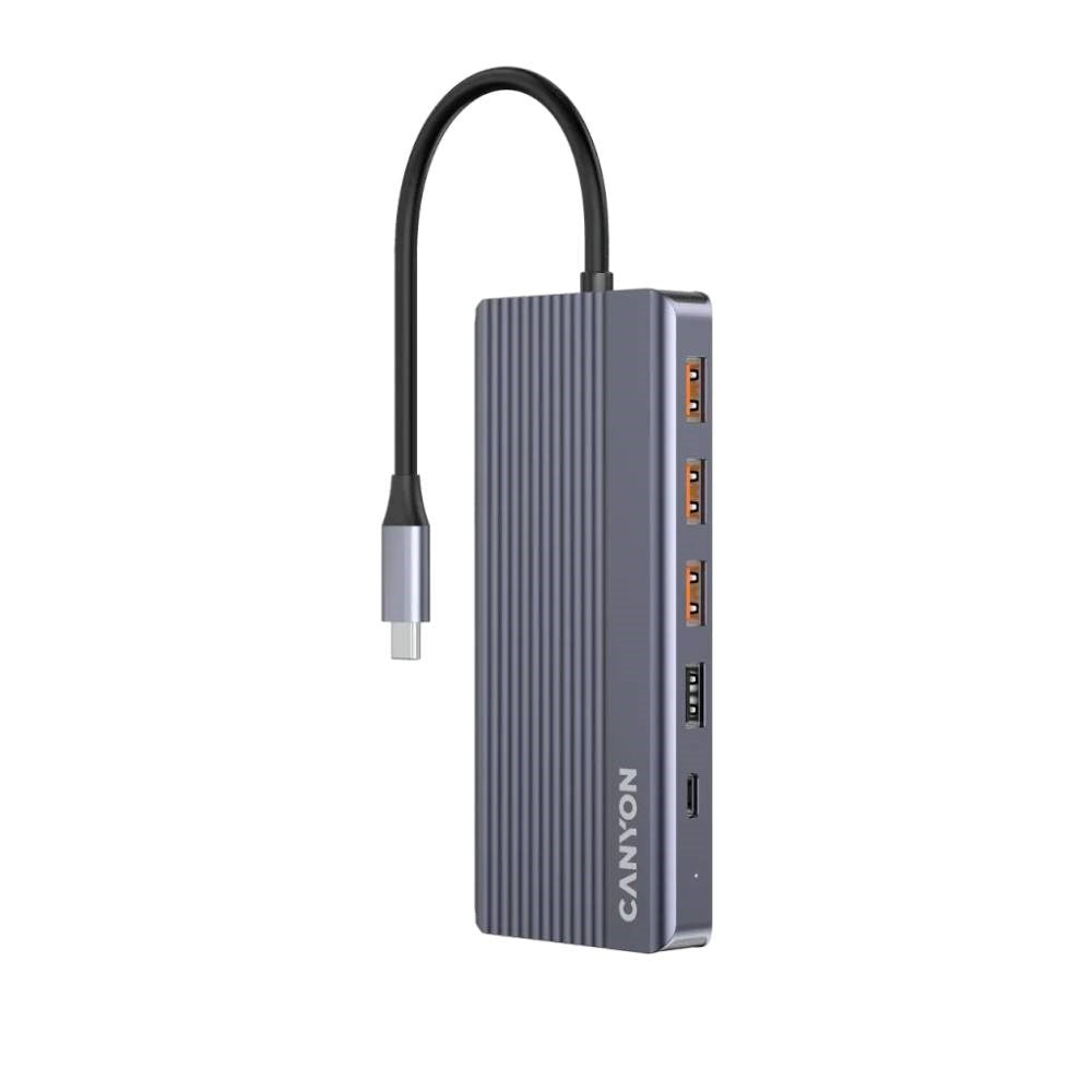 Canyon DS16 13-i-1 USB-C Hub - Grå