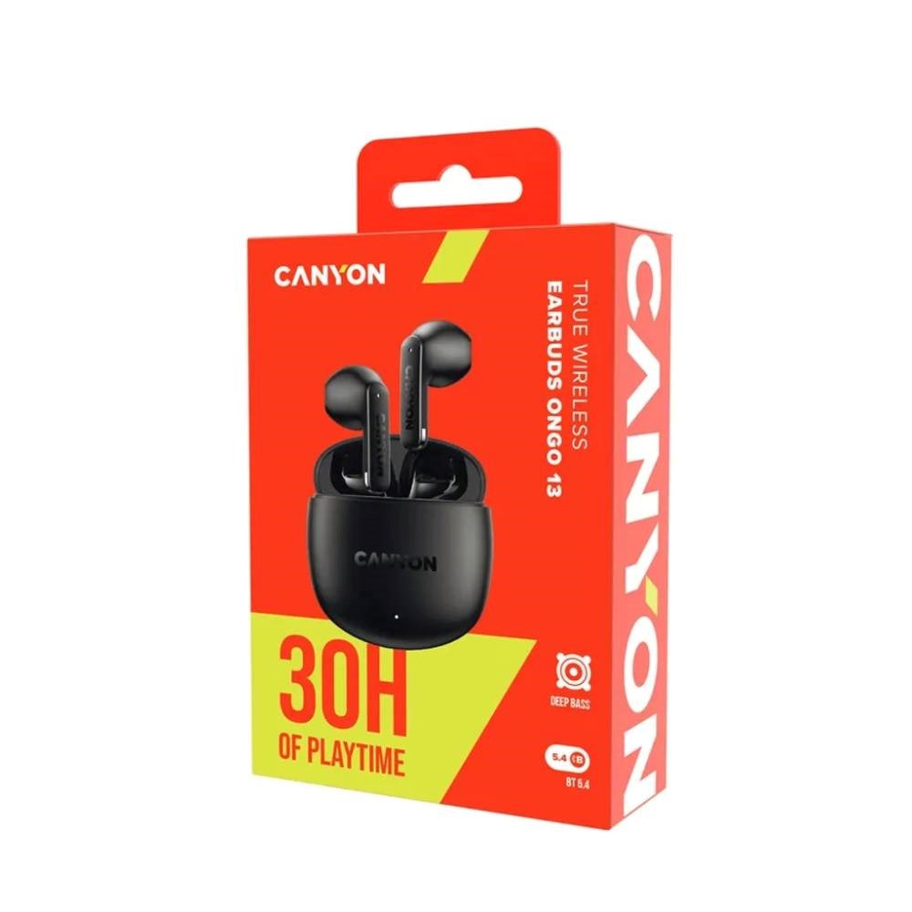 Canyon OnGo 13 True Wireless In-Ear Hodetelefoner - Svart
