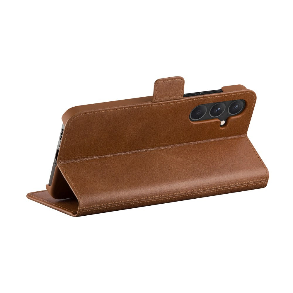Samsung Galaxy A55 (5G) dbramante1928 Copenhagen Ekte Skinn Flip Deksel m. Lommebok - Tan