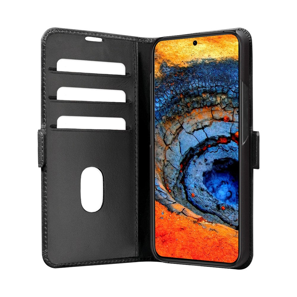 Samsung Galaxy A56 (5G) dbramante1928 Copenhagen Slim Ekte Skinn Deksel m. Lommebok - Black