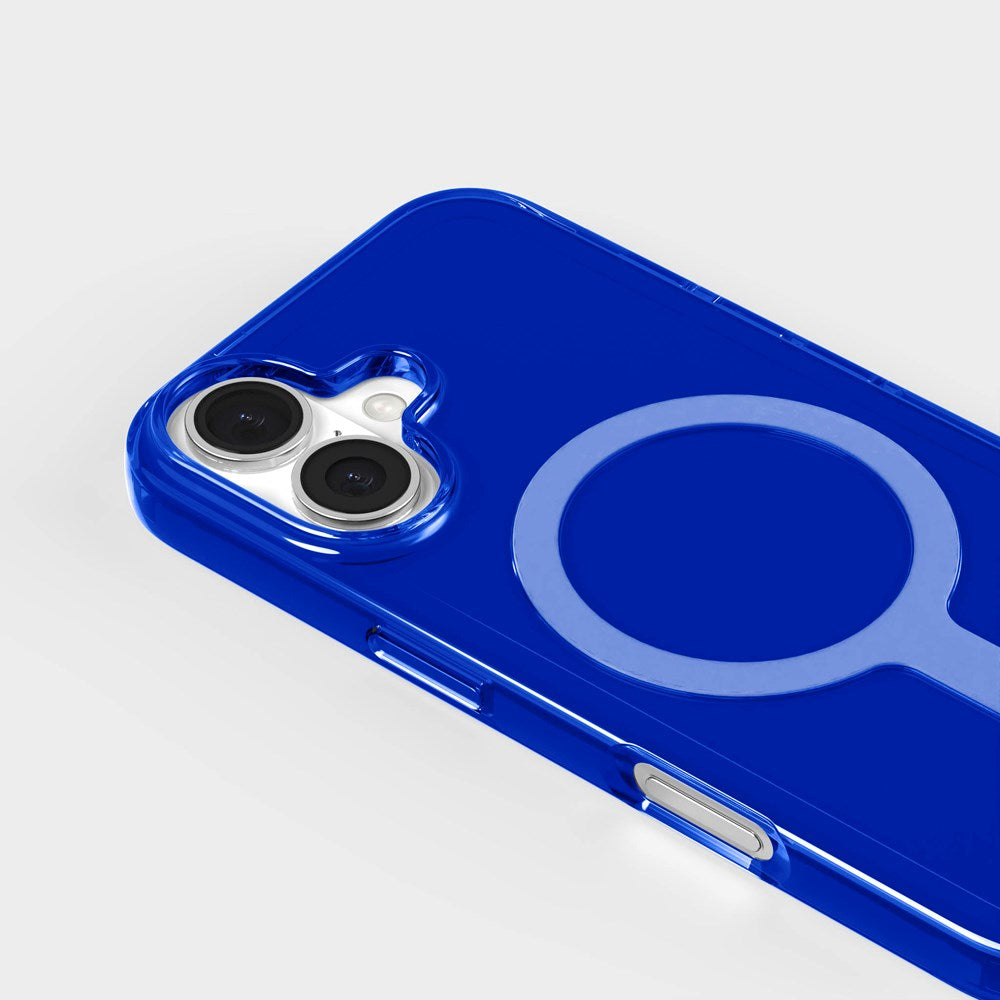 agood company iPhone 16 CLRPRTCT 100% Resirkulert Plast Deksel - Transparent / Cobalt Blue