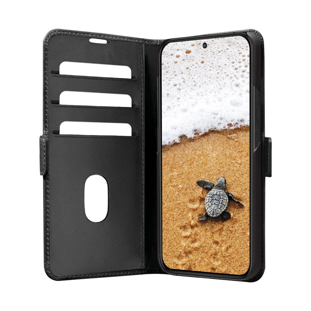 Samsung Galaxy S25+ (Plus) dbramante1928 Copenhagen Slim Ekte Skinn Deksel m. Lommebok - Black