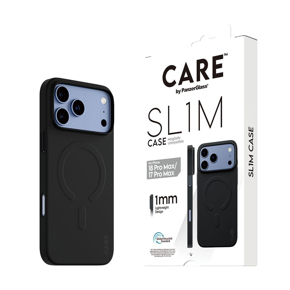 iPhone 18 Pro Max / 17 Pro Max CARE by PanzerGlass SL1M Deksel - MagSafe Kompatibel - Svart