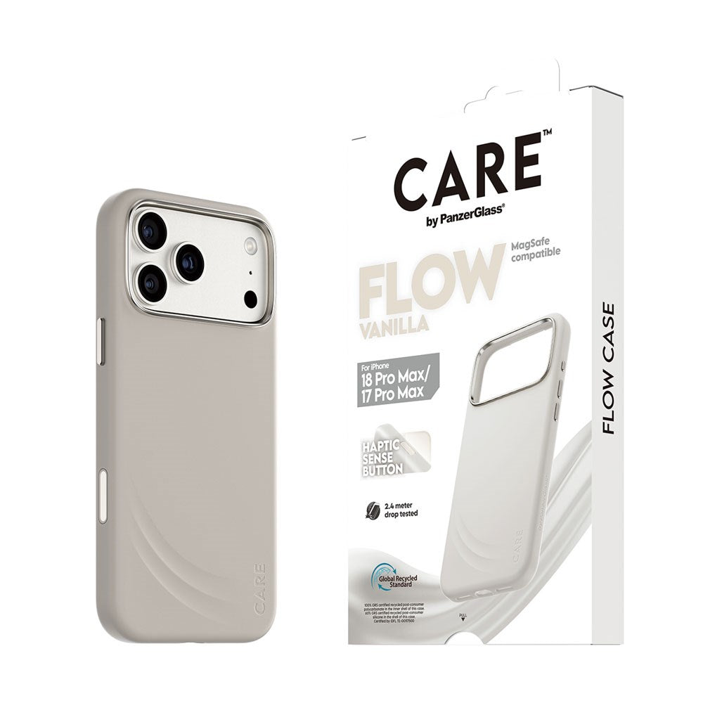 iPhone 18 Pro Max / 17 Pro Max CARE by PanzerGlass Feature Flow Deksel - MagSafe Kompatibel - Vanilla