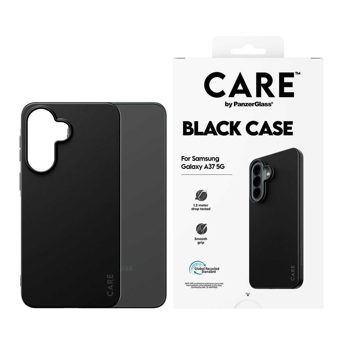Samsung Galaxy A37 CARE by PanzerGlass Fearlessly Fashionable Deksel - Black