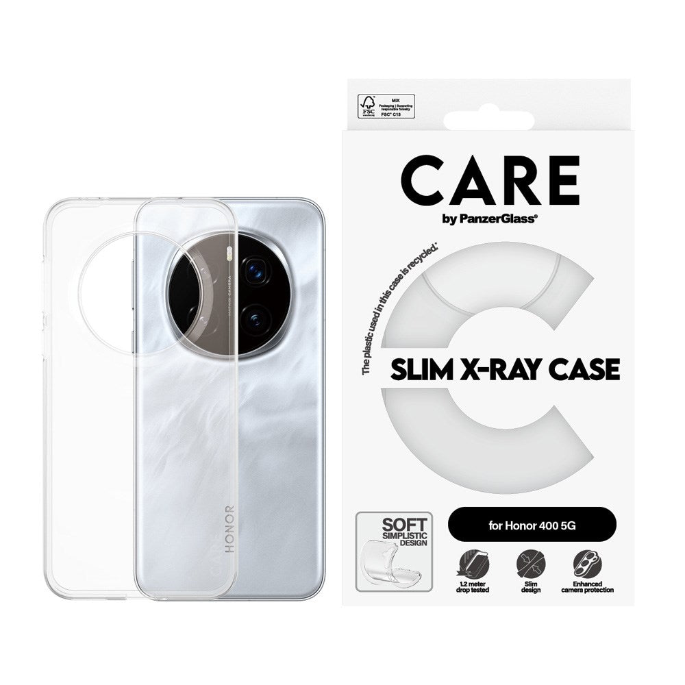 CARE by PanzerGlass Honor 400 Fashionable Transparent X-Ray Soft Basic Case - Gjennomsiktig