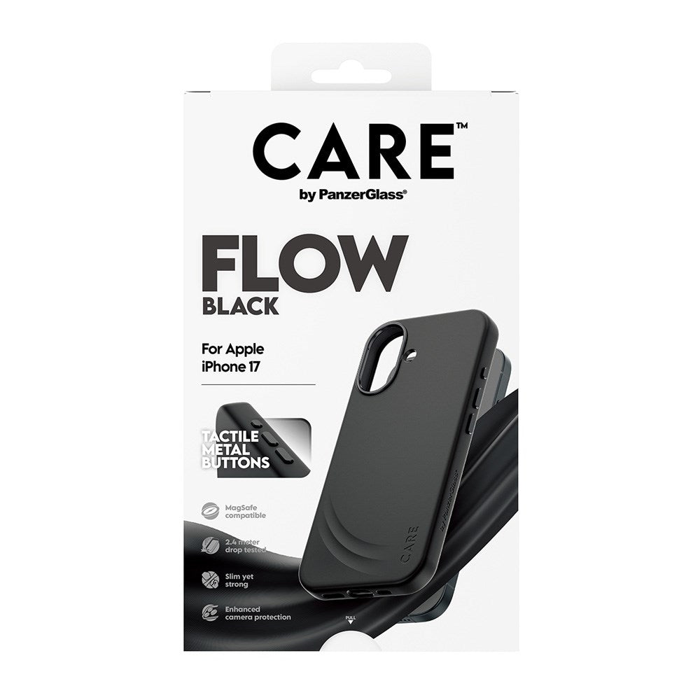 CARE by PanzerGlass iPhone 17 Feature Flow Deksel - MagSafe Kompatibel - Svart