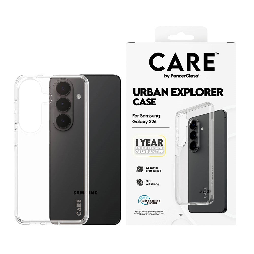 Samsung Galaxy S26 CARE by PanzerGlass Urban Explorer Deksel - Gjennomsiktig