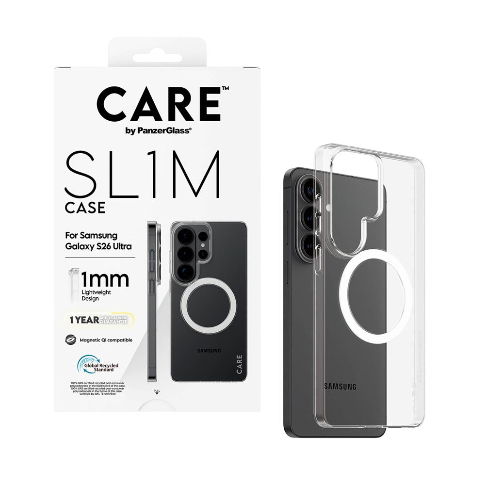 Samsung Galaxy S26 Ultra CARE by PanzerGlass SL1M Deksel - Gjennomsiktig