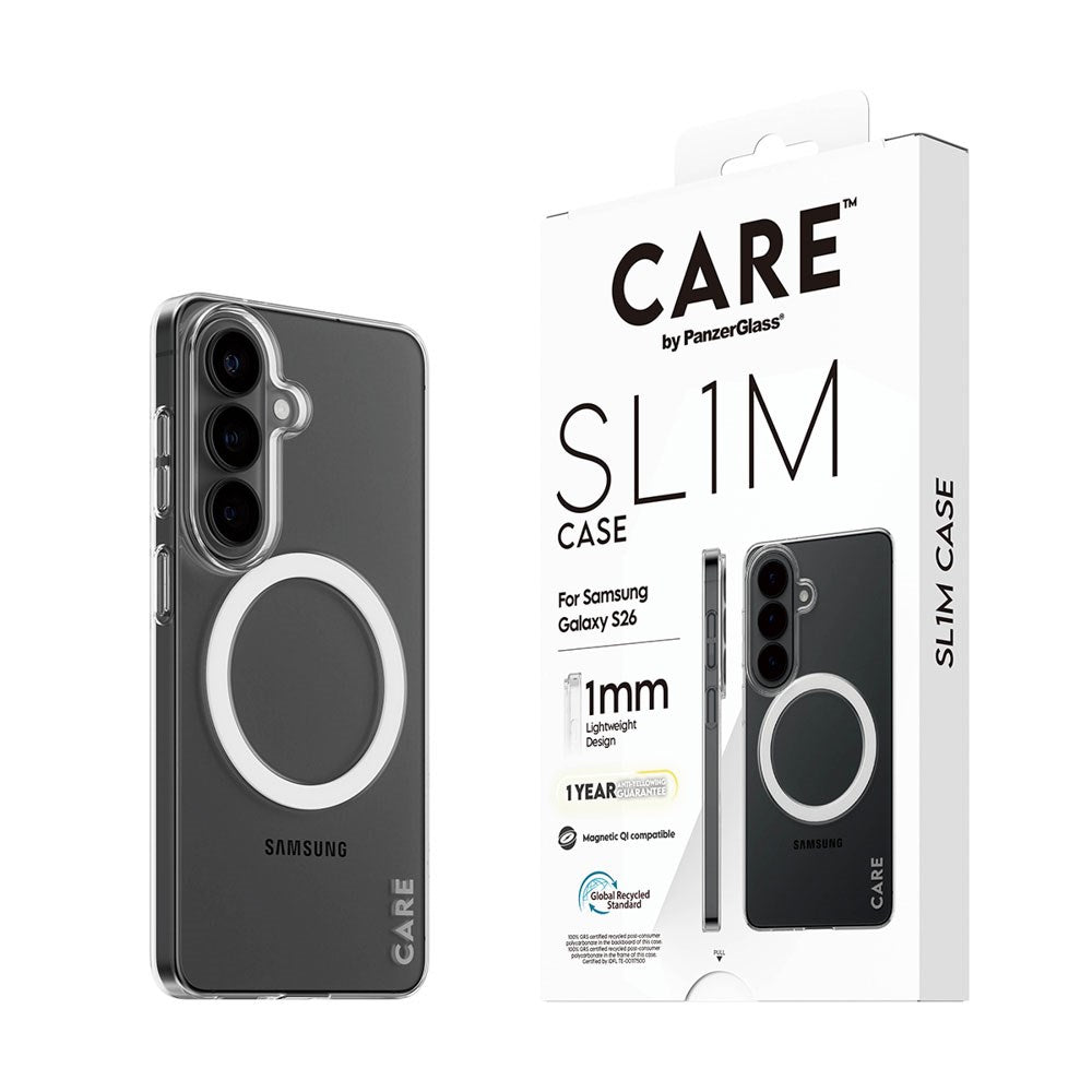 Samsung Galaxy S26 CARE by PanzerGlass SL1M Deksel - Gjennomsiktig