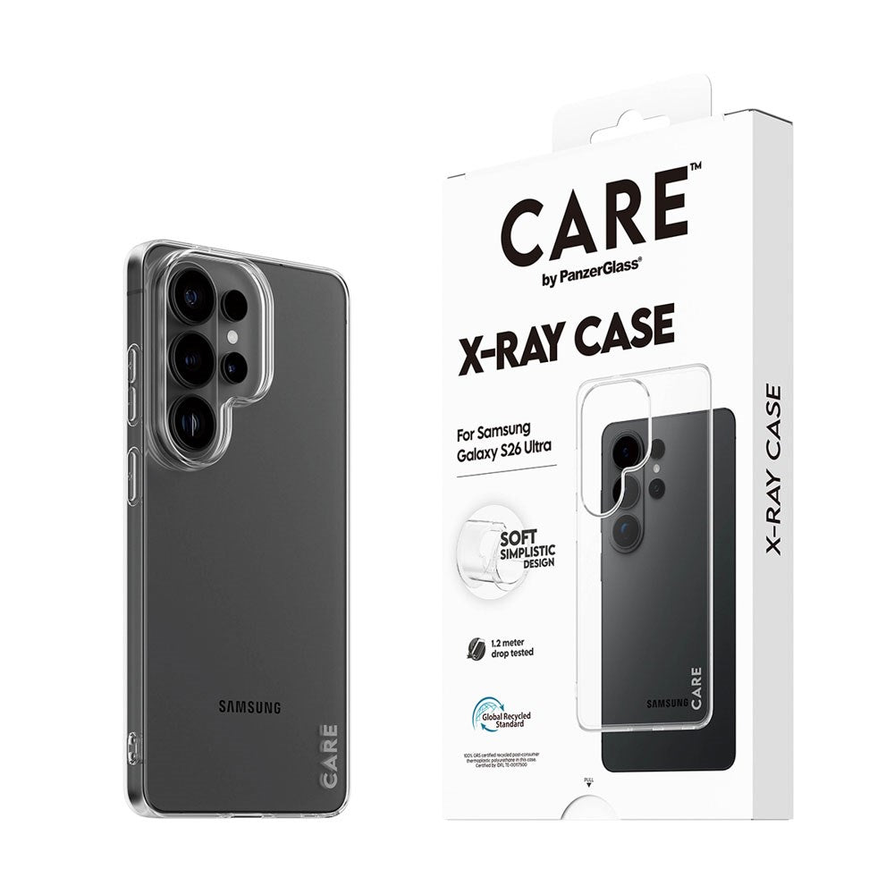 Samsung Galaxy S26 Ultra CARE by PanzerGlass Fashionable X-Ray Soft Basic Case - Transparent