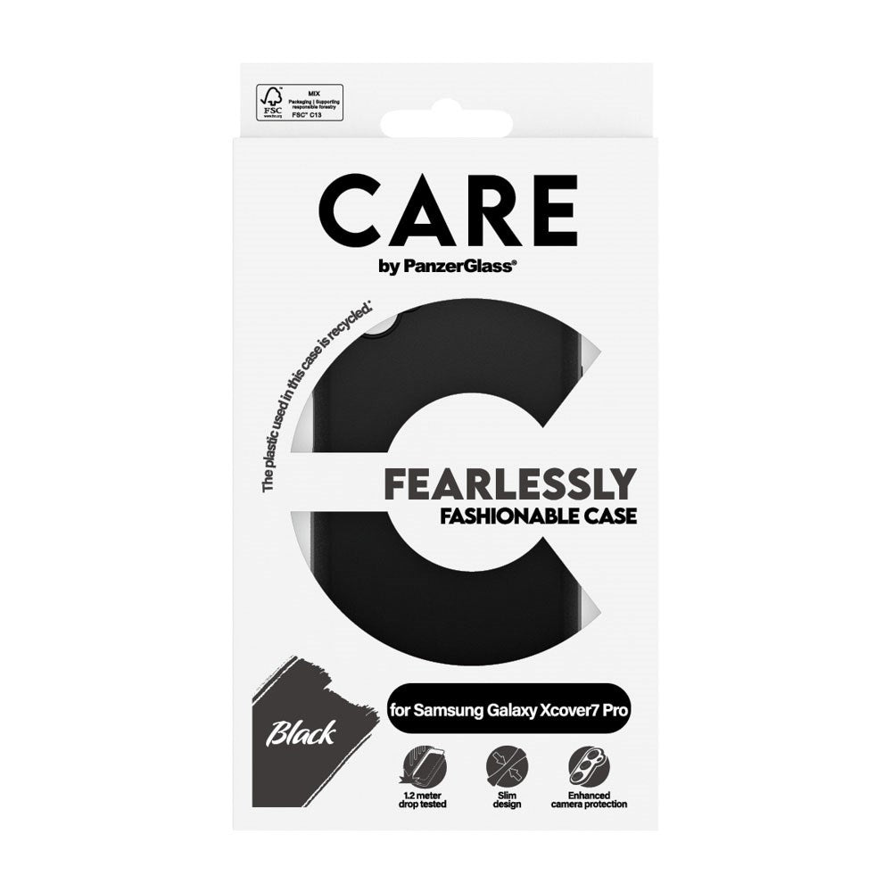 CARE by PanzerGlass Samsung Galaxy Xcover 7 Pro FASHION Fearlessly Fashionable Deksel - Black