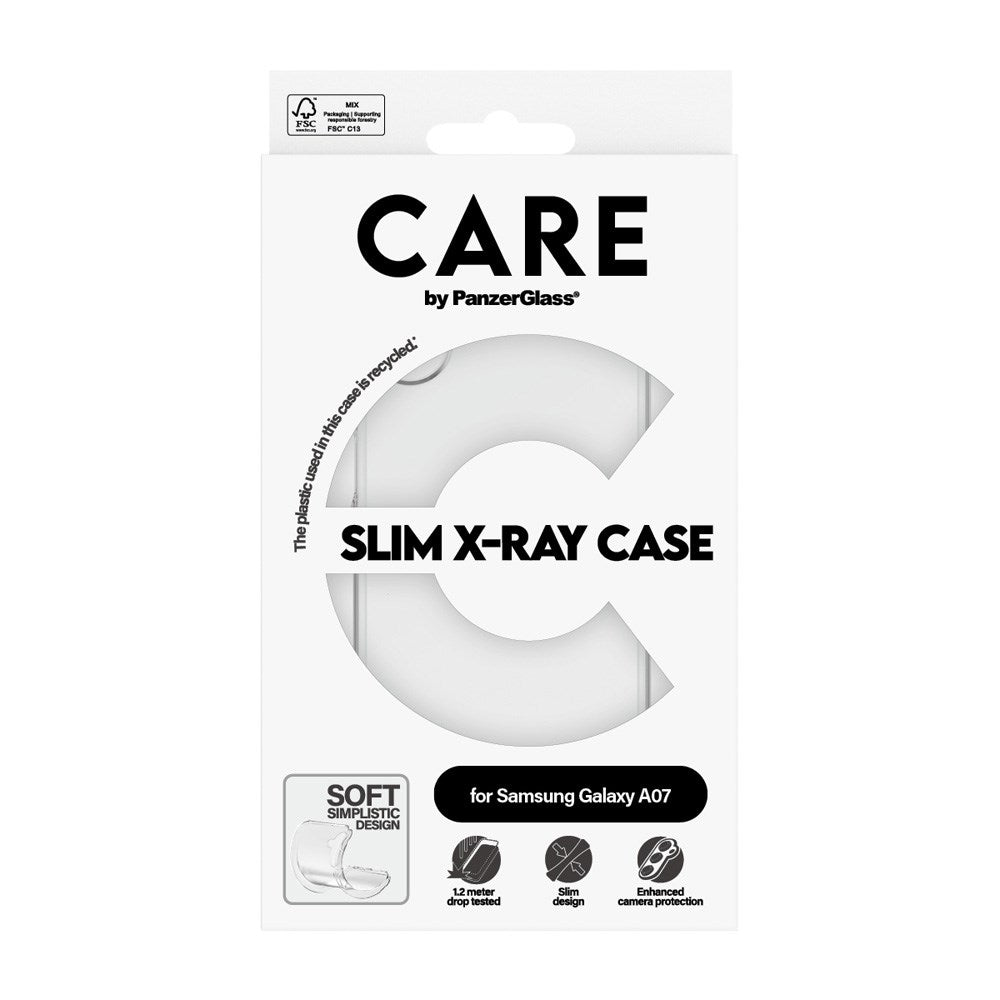 Samsung Galaxy A07 CARE by PanzerGlass FASHION X-Ray Soft Basic Deksel - Gjennomsiktig