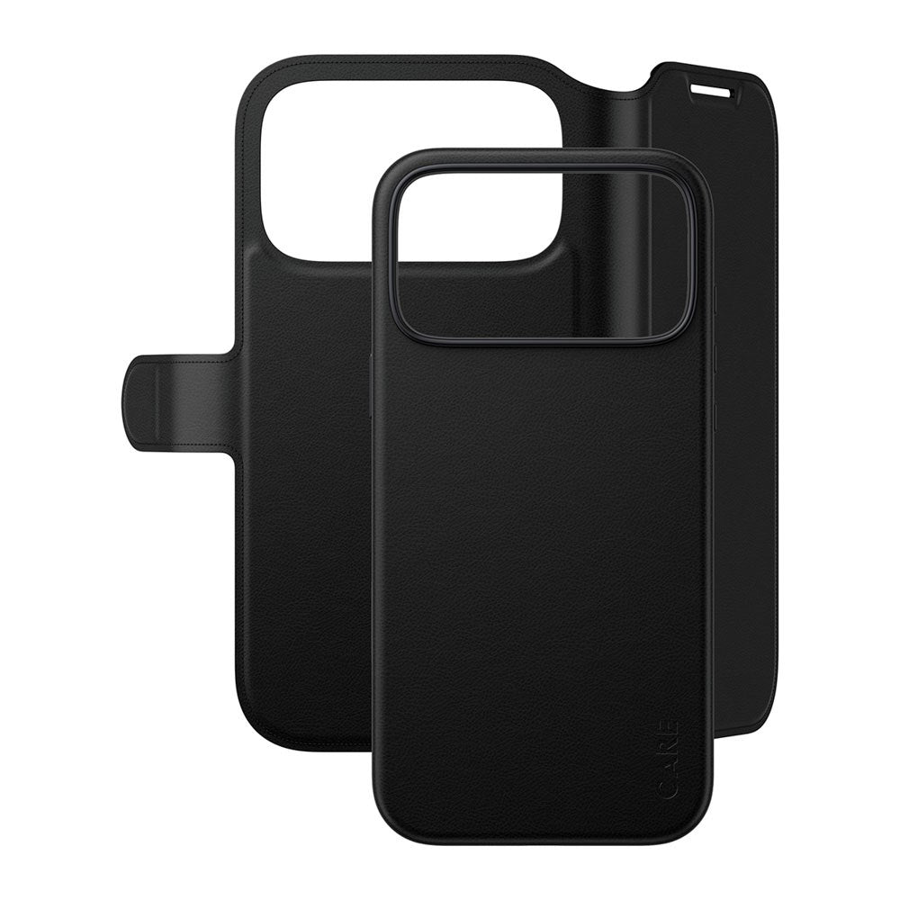iPhone 18 Pro Max / 17 Pro Max CARE by PanzerGlass Feature Tango 2-in-1 Deksel med Lommebok - MagSafe Kompatibel - Svart