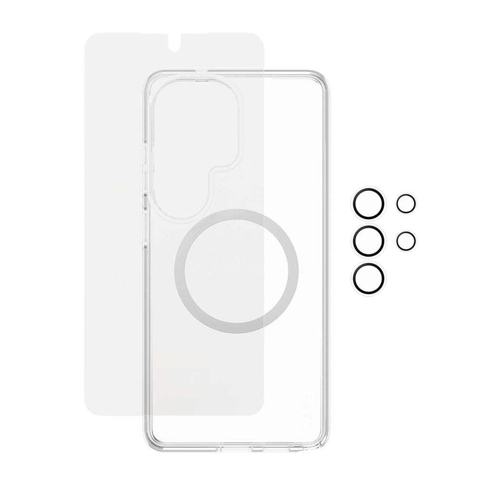 Samsung Galaxy S26 Ultra Urban Combat 3-in-1 Bundle med Deksel / Skjermbeskytter / Kamerabeskyttelse - Qi Kompatibel - Gjennomsiktig