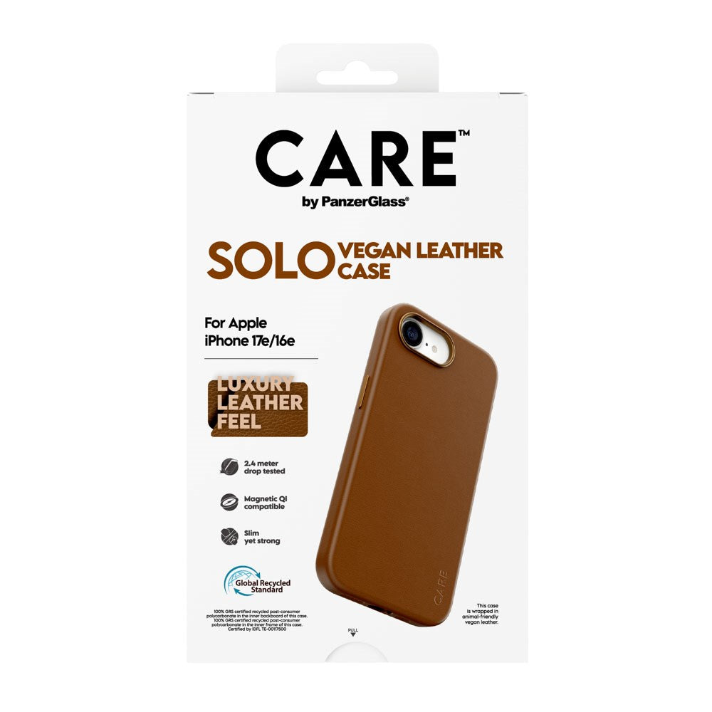 iPhone 17e / 16e CARE by PanzerGlass SOLO Deksel - Brun