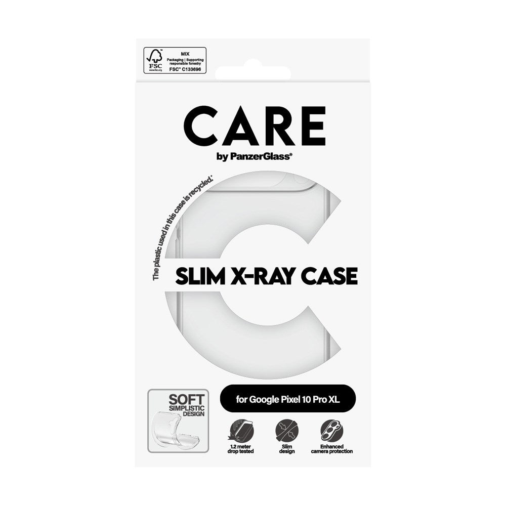 CARE by PanzerGlass Google Pixel 10 Pro XL Fashionable Transparent X-Ray Soft Basic Case - Gjennomsiktig