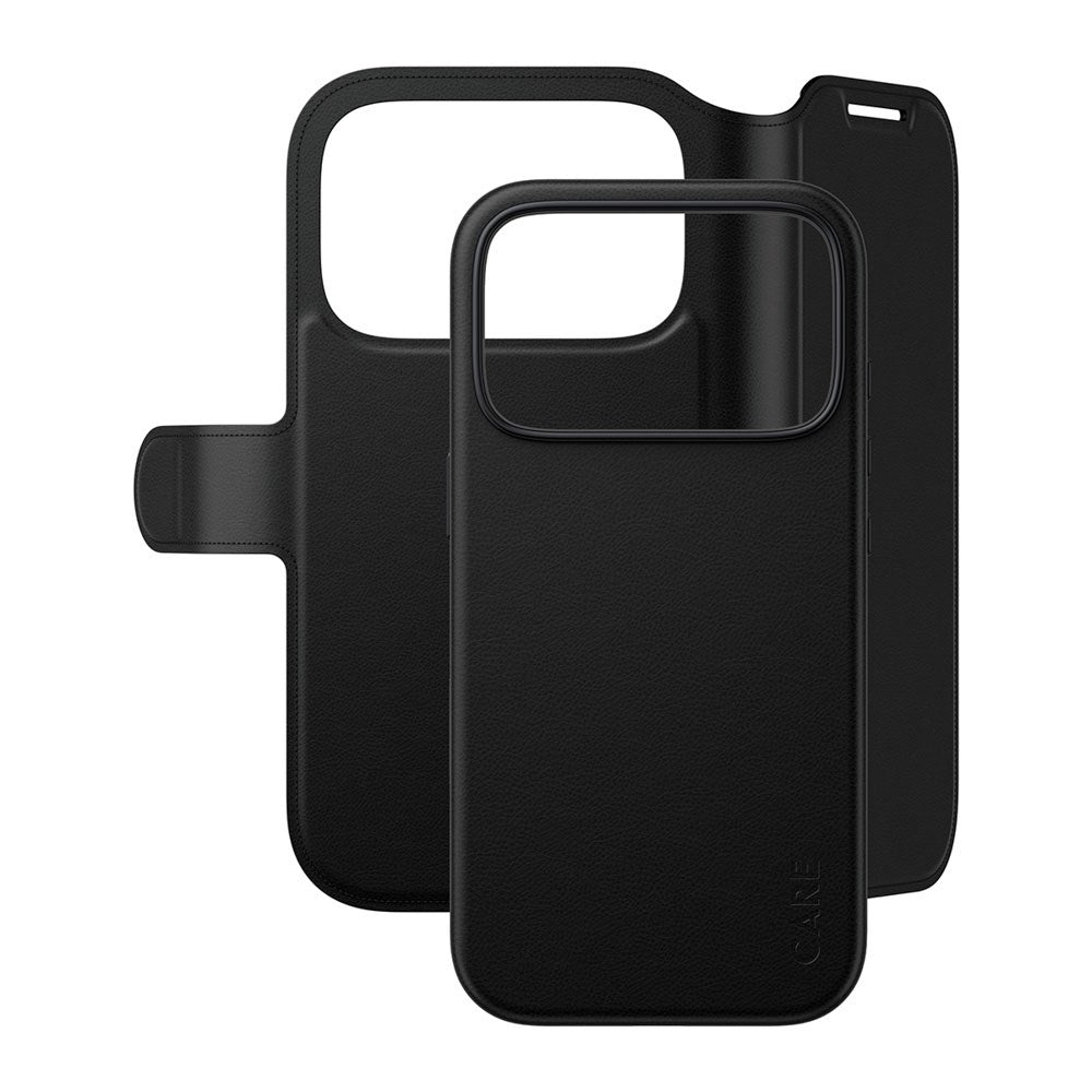iPhone 18 Pro / 17 Pro CARE by PanzerGlass Feature Tango 2-in-1 Deksel med Lommebok - MagSafe Kompatibel - Svart