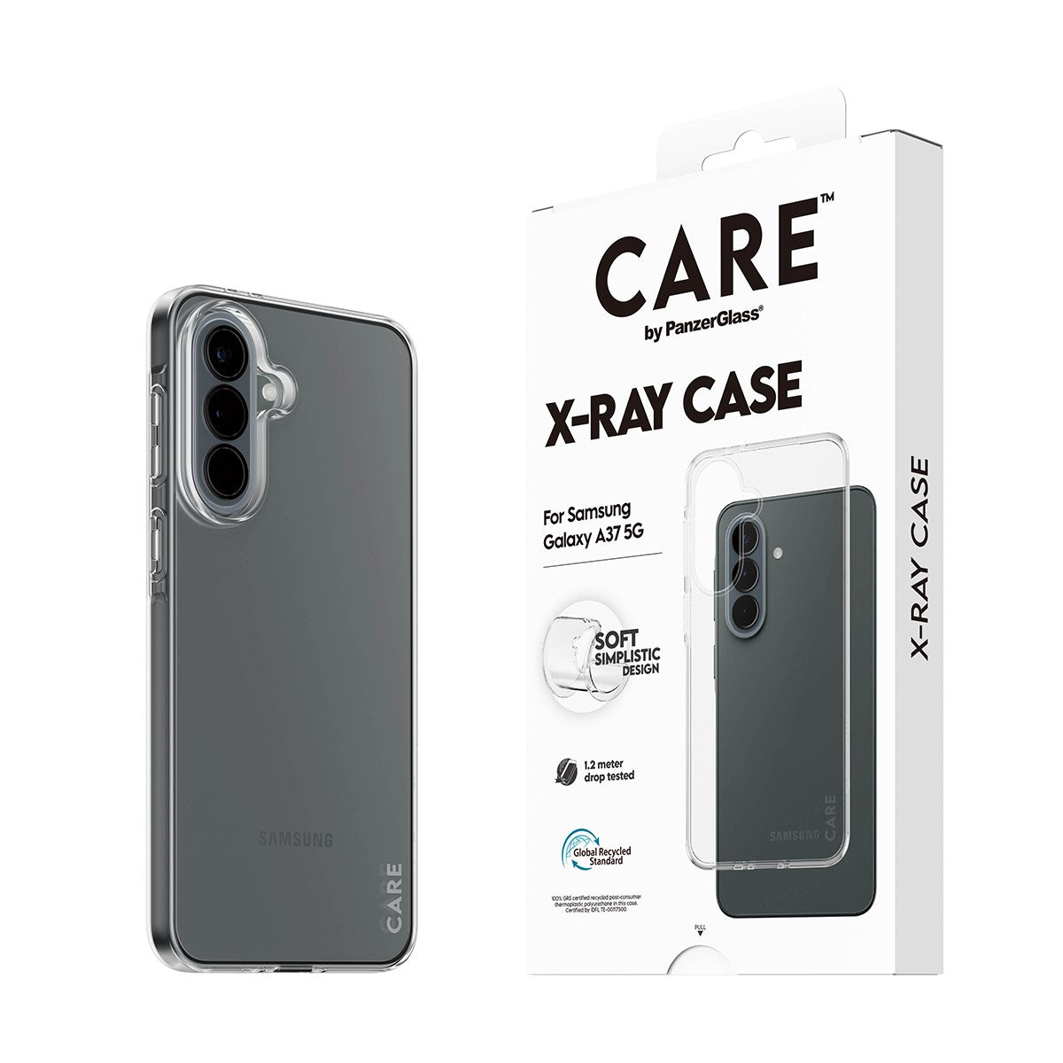 Samsung Galaxy A37 CARE by PanzerGlass Slim X-Ray Deksel - Gjennomsiktig