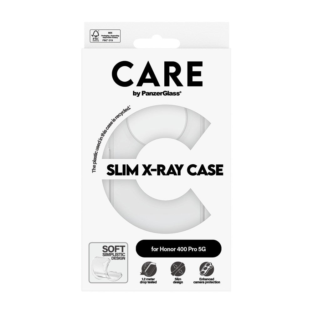 CARE by PanzerGlass Honor 400 Pro Fashionable Transparent X-Ray Soft Basic Case - Gjennomsiktig