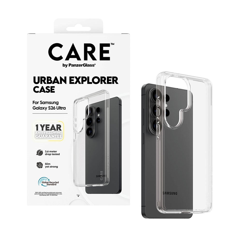 Samsung Galaxy S26 Ultra CARE by PanzerGlass Urban Explorer Deksel - Gjennomsiktig