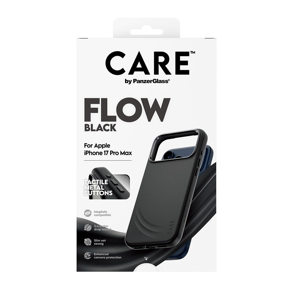 CARE by PanzerGlass iPhone 17 Pro Max Feature Flow Deksel - MagSafe Kompatibel - Svart