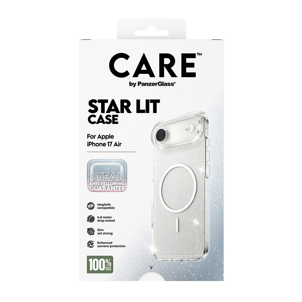 CARE by PanzerGlass iPhone Air FLAGSHIP Urban Explorer Deksel - MagSafe Kompatibel - Transparent / Star Lit