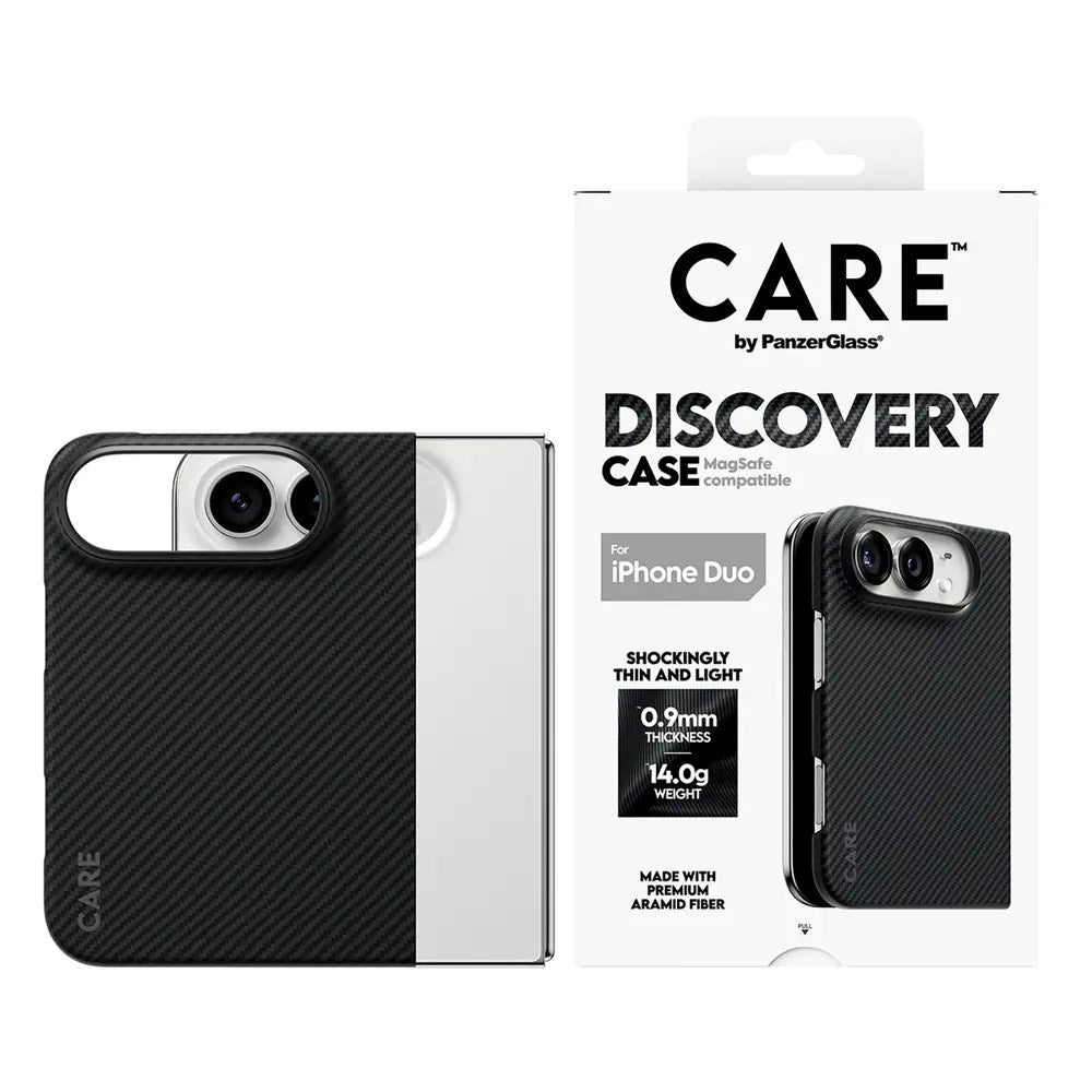 iPhone Duo CARE by PanzerGlass Crossfire Deksel - MagSafe Kompatibel - Svart