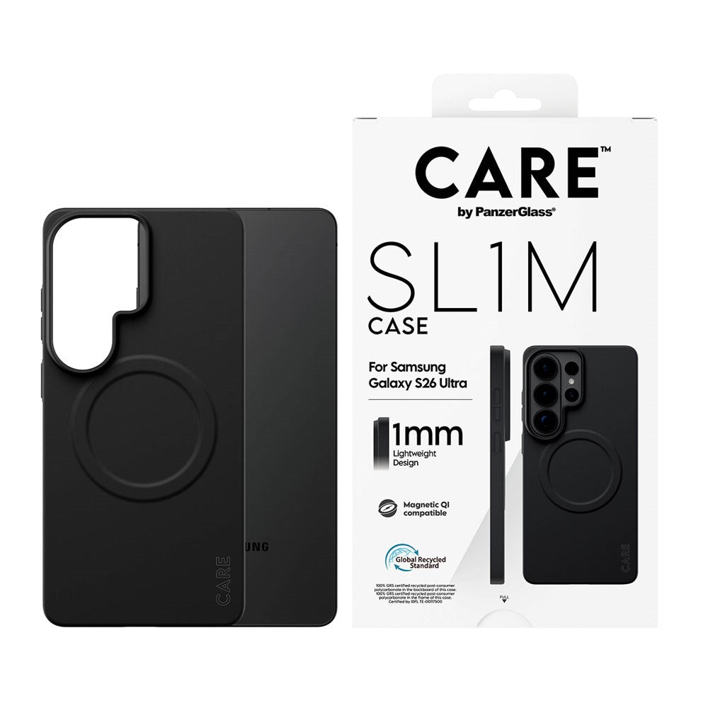 Samsung Galaxy S26 Ultra CARE by PanzerGlass SL1M Deksel - Svart