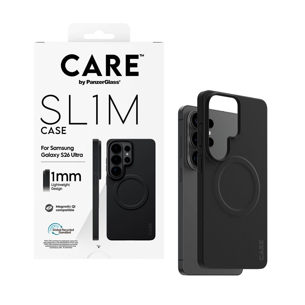 Samsung Galaxy S26 Ultra CARE by PanzerGlass SL1M Deksel - Svart