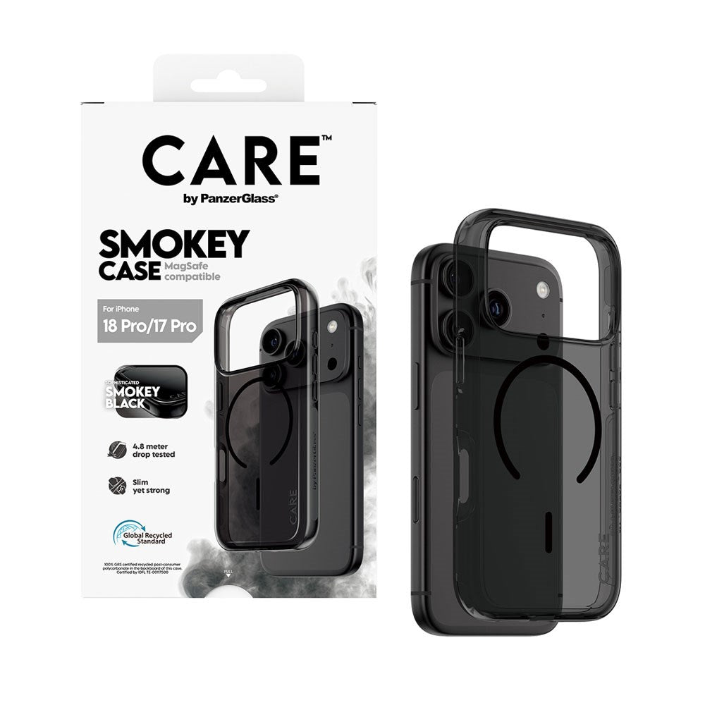 iPhone 18 Pro / 17 Pro CARE by PanzerGlass FLAGSHIP Urban Explorer Deksel - MagSafe Kompatibel - Smokey Black
