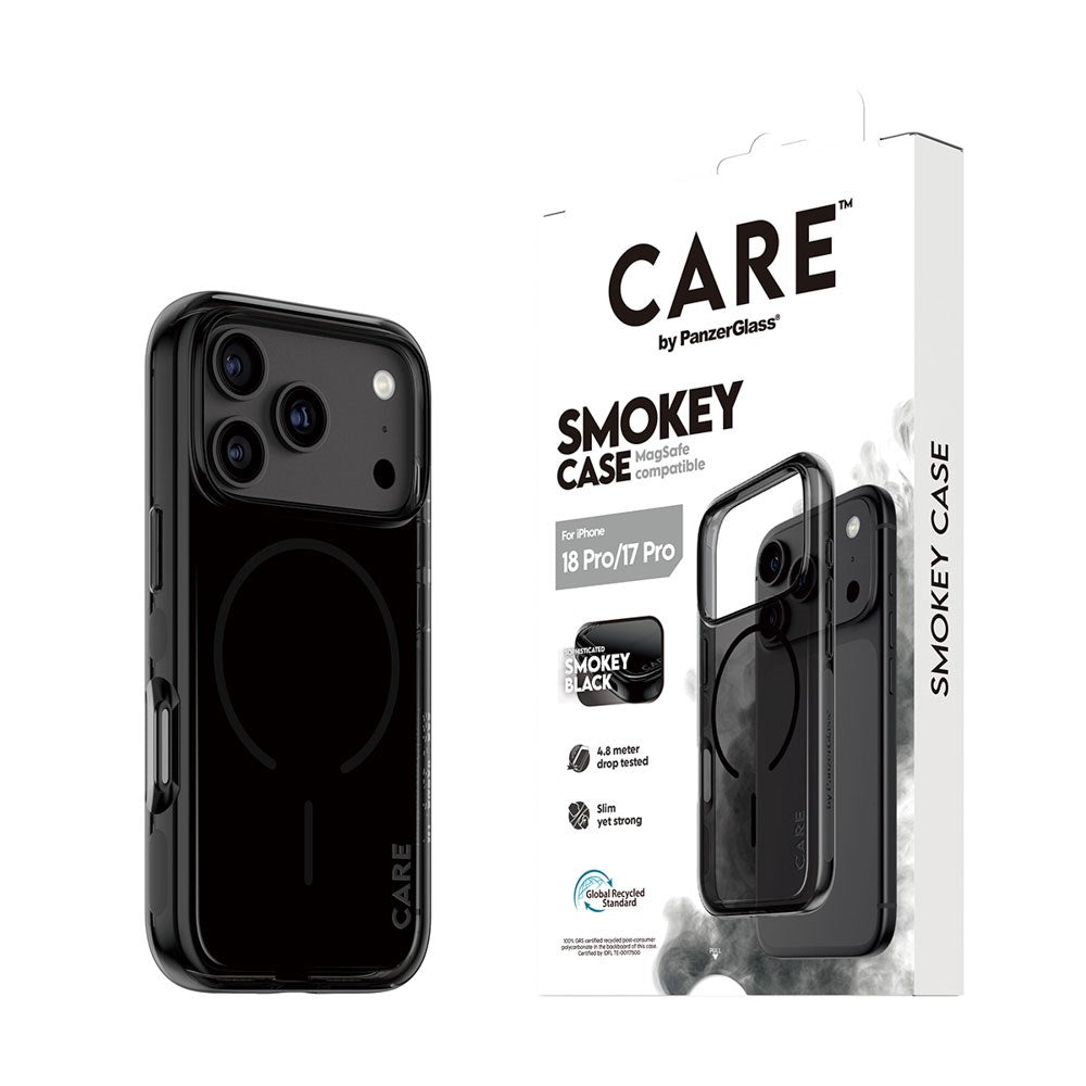 iPhone 18 Pro / 17 Pro CARE by PanzerGlass FLAGSHIP Urban Explorer Deksel - MagSafe Kompatibel - Smokey Black