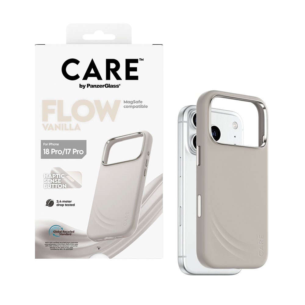 iPhone 18 Pro / 17 Pro CARE by PanzerGlass Feature Flow Deksel - MagSafe Kompatibel - Vanilla